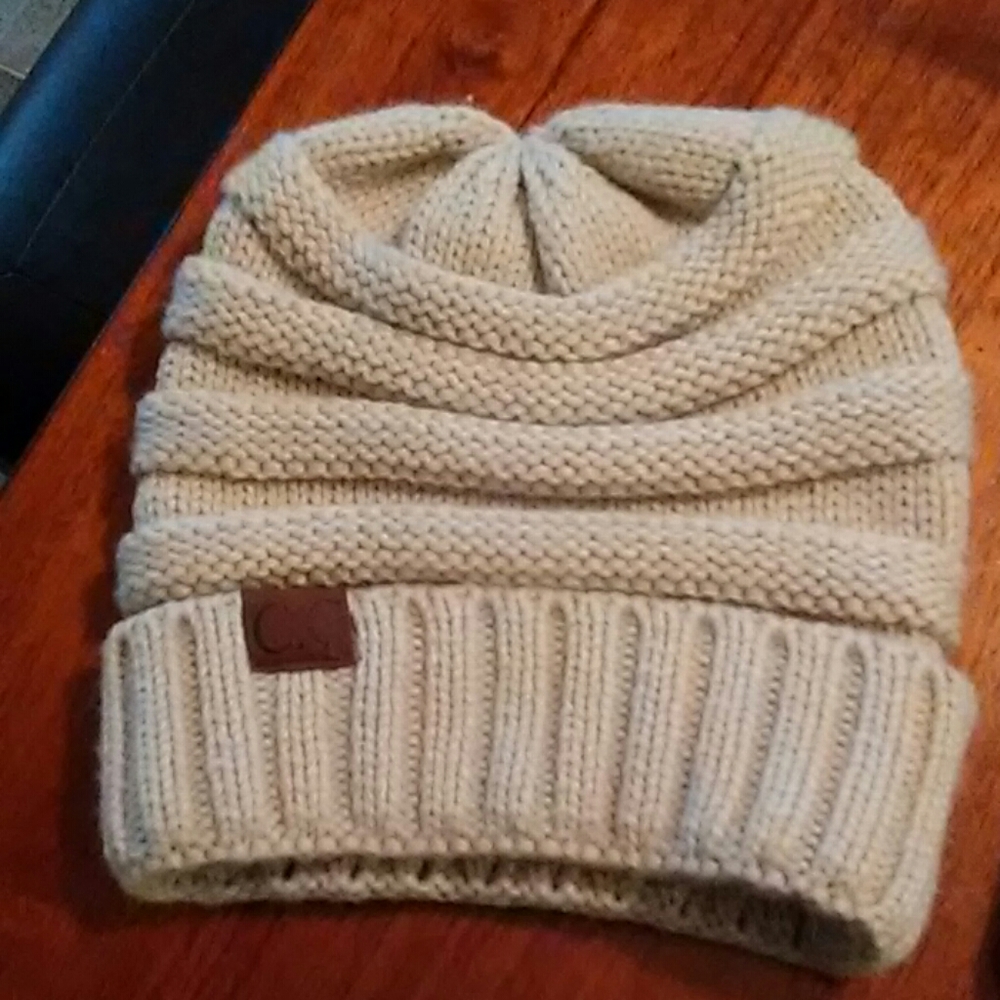 C.C chunky cable beanie